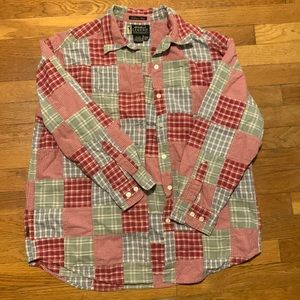 Eddie Bauer Vintage Patchwork Cotton Shirt